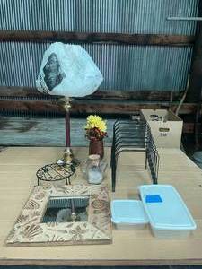 lot 66 image: Lot of Home Decor, Vases, Lamps and More