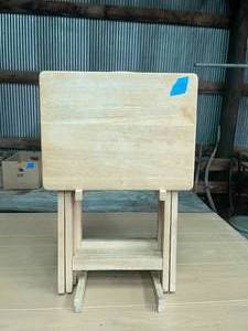 lot 70 image: Set of 4 TV Trays with Stand