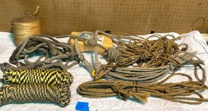 lot 83 image: Assorted Lot of Rope and Twine