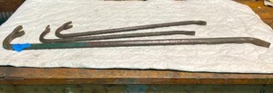 lot 92 image: Lot of 3 Large Vintage Crowbars