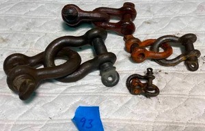 lot 93 image: Lot of Vintage Crosby Shackles