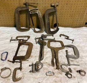 lot 102 image: Lot of Assorted Vintage Clamp Tools