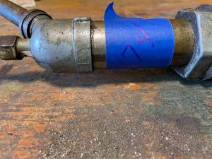 lot 174 image: Vintage Metal Oil Barrel Pump