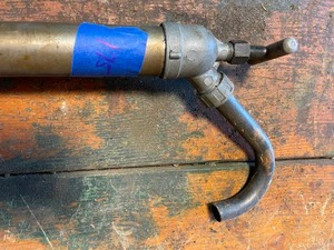lot 175 image: Vintage Metal Oil Barrel Pump