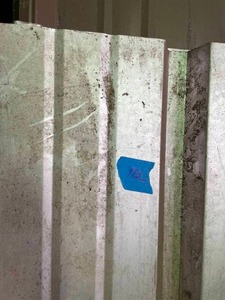 lot 182 image: Lot of 10 Large Pieces of Tin Sheeting Siding