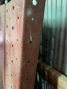 lot 188 image: 4 Galvanized C-Channel Bars