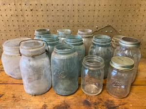 lot 134 image: Large Lot of Ball Mason Jars