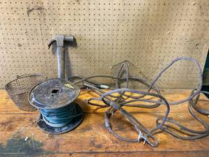 lot 144 image: Lot of Various Sized Cables and Hammer
