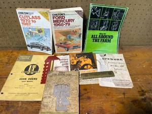 lot 201 image: Lot of Vintage Manuals and Car Repair Books