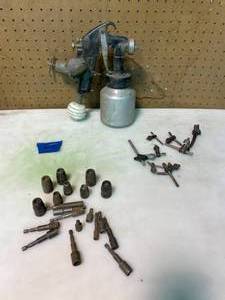 lot 212 image: Paint Sprayer, Key Chucks, Sheeting Bits and More