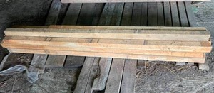 lot 221 image: 14 Pieces of 3 x 3 x 90 Softwood Rough Sawn Lumber