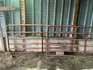 lot 219 image: 3 Large Steel Fence Gates
