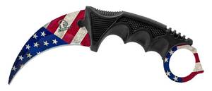 3 - pc. Tactical Hunting, Throwing, and Karambit Knife Set Collection - United States Flag of America  (SKU 1745)