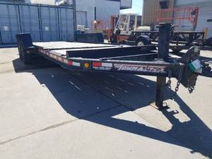 lot 3 image: 2014 Towmaster 20 Dual Axle Tilt Bed Flatbed Trailer