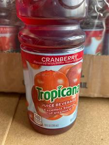 lot 58 image: Tropicana Cranberry Juice