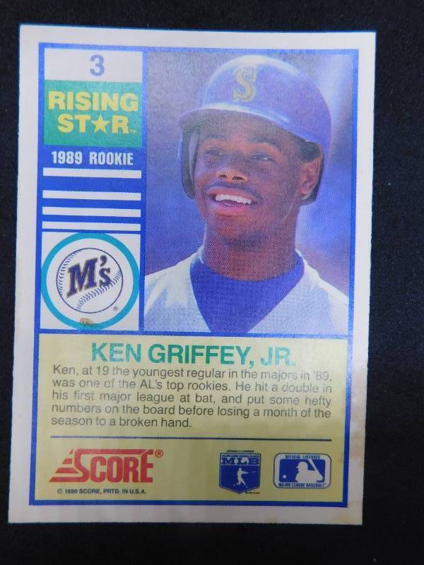 1990 Score Rising Stars Ken Griffey Jr. #3 HOFer