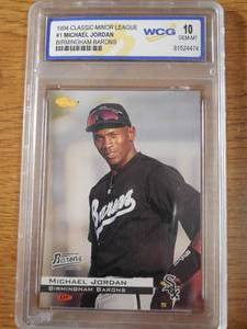 WCG 10 Gem Mint 1994 Classic Minor League Michael Jordan Rookie #1 LK