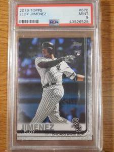 PSA 9 Mint 2019 Topps Eloy Jimenez Rookie #670 LK