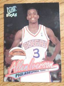 1996 Fleer Ultra Allen Iverson Rookie #82 HOFer LK