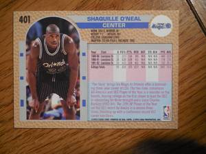1992 Fleer Shaquille ONeal Rookie #401 HOFer LK