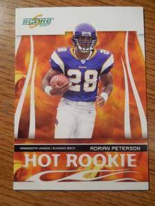 2007 Score Hot Rookie Adrian Peterson Rookie #HR-3 LK