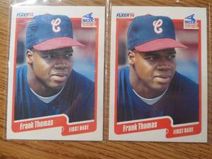 (2) 1990 Fleer Update Frank Thomas Rookies #U-87 HOFer LK