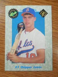 1990 Classic Draft Chipper Jones Rookie #1 HOFer LK
