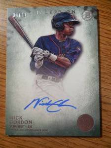 2015 Bowman Inception Autograph Nick Gordon Rookie Serial #3999 LK