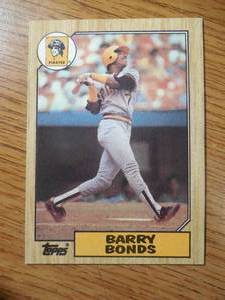 1987 Topps Barry Bonds Rookie #320 LK