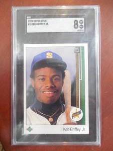 SGC 8 1989 Upper Deck Ken Griffey Jr. Rookie #1 HOFer LK