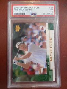 PSA 7 2002 Upper Deck Golf Phil Mickelson Rookie #41 LK
