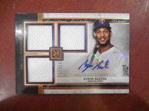 2020 Topps Museum Collection Signature Swatches Autograph Jersey Byron Buxton Serial #1725