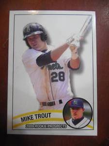 2009 Hot Shot Rookie Prospects Mike Trout LK