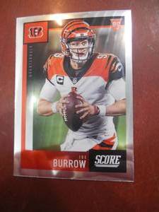 2020 Score Chrome Joe Burrow Rookie #441 LK