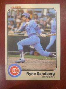 1983 Fleer Ryne Sandberg Rookie #507 HOFer LK