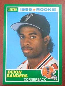 1989 Score Deion Sanders Rookie Card #246 HOFer LK