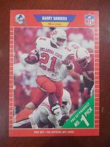 1989 Pro Set Barry Sanders Rookie #494 HOFer LK