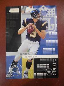 2001 Stadium Club Stepping Up Drew Brees Rookie #SU7 LK
