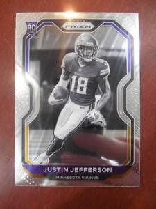 2020 Prizm Black & White Justin Jefferson Rookie #398 LK