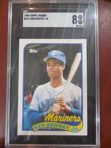 SGC 8 1989 Topps Traded Ken Griffey Jr. Rookie #41T HOFer LK