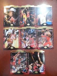 (8) 1996 Upper Deck A Cut Above Michael Jordan Cards HOFer LK