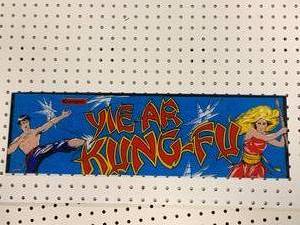 1985 Konami Kung Fu Arcade Marquee