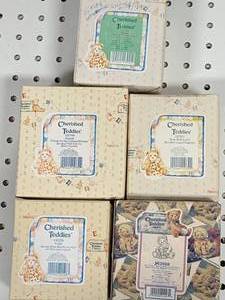 Lot of Five Vintage Cherished Teddies Figurines