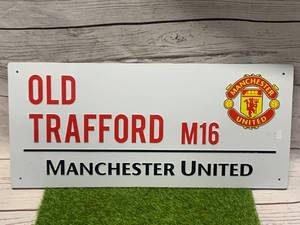 Manchester United Metal Sign 7X16
