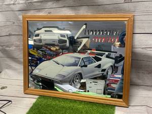 Vintage Lamborghini Countach Mirror 12X16 Old School Cool