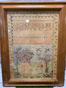 Early American Sampler Needlepoint Print