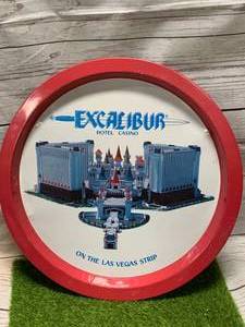 Vintage Excalibur Hotel Tray 12 34 Inch Diameter