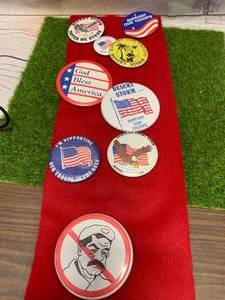 Lot of 9 Gulf War Buttons