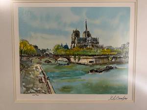 lot 10 image: Watercolor Art by Cambier - Signed & Numbered