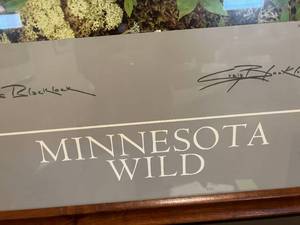 lot 38 image: Minnesota Wild Les Blacklock Print - Craig Blacklock - Signed
